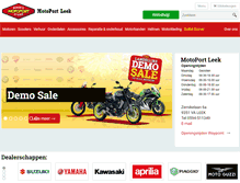 Tablet Screenshot of motoportleek.nl